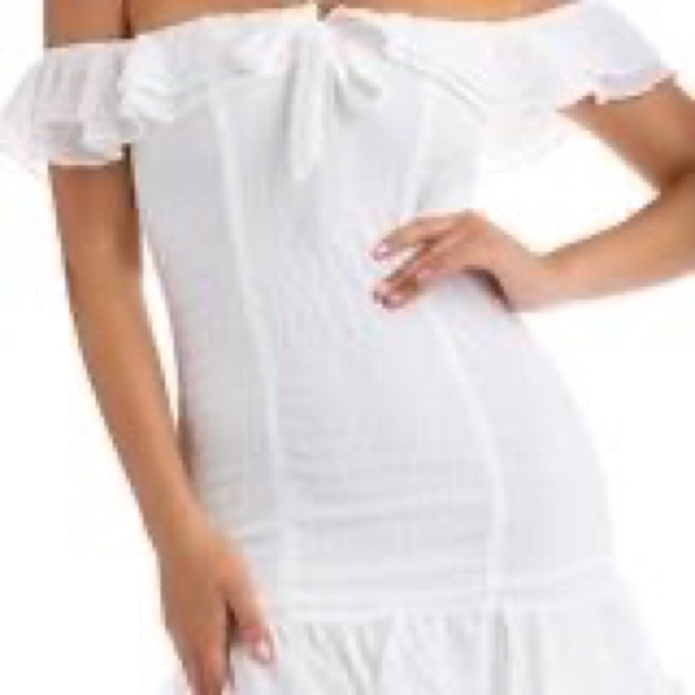 white Miss Lola size L beach dress summer dress